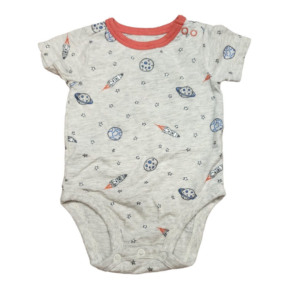 NWOT Baby B'Gosh Short Sleeve Outer Space Bodysuit 0-3M